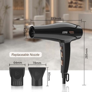 Secador de Pelo Winning Star 2400W con Motor DC, Concentrador y Difusor para Uso Doméstico y de Exportación - Product Image 3