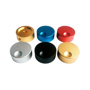 Op maat gemaakte CNC-gedraaide massief aluminium geknurld volume-knop - Potentiometer voor buizenversterkers & audio - Product Image 4