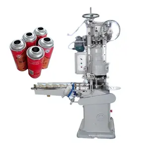 Gas aerosol otomatis mesin pembuat kaleng untuk membuat lini produksi