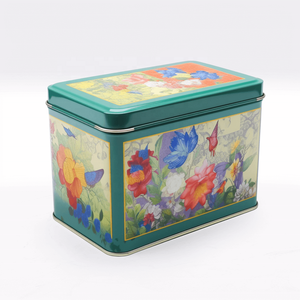 Sang Trọng Tùy Chỉnh Số Lượng Lớn Trà Hộp Thiếc Chất Lượng Cao Rỗng Hình Chữ Nhật Cookie Tin Hot Bán Lớn Rõ Ràng Kim Loại Lon Nhà Sản Xuất - Product Image 2