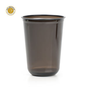 Copas de vino sin tallo plástico negro desechables OOLIMA 9-24oz para copas de vino de cóctel copas de fiesta negras - Product Image 3