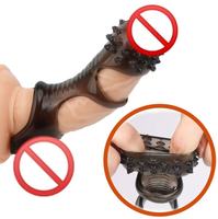 Anneau pénien en TPE écologique pour homme, extension de gaine, outil BDSM, godemiché pour stimulation du point G, jouets sexuels pour adultes