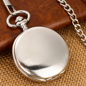 Montre de <span class=keywords><strong>poche</strong></span> mécanique squelette <span class=keywords><strong>vintage</strong></span> en argent avec boîtier <span class=keywords><strong>vide</strong></span> fini brossé, montre à remontage automatique pour cadeau et collection DIY - Product Image 5