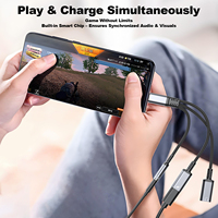 Adaptador 3 en 1 USB C a 3.5mm para Auriculares y Carga, Adaptador USB C a Audio Auxiliar para iPhone 16 15 Samsung Galaxy S24 S23