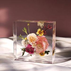 LET'S RESIN 8 Pezzi Stampi in Silicone Grandi e Profondi per Conservazione Bouquet di Fiori con Forma Esagonale - Artigianato in Resina - Product Image 3