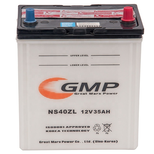 New 12V Rechargeable Dry Battery 36Ah NS40ZL (JIS Standard) GMP PALMA Unibat Car Engine Starting 252CCA