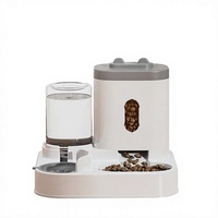 Fontaine à eau pour chat et distributeur automatique de nourriture, ensemble complet avec distributeur d'eau à circulation automatique