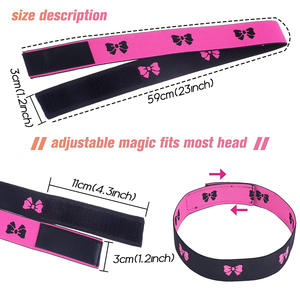 Fasce frontali all'ingrosso cinghie regolabili fascia elastica bordo <span class=keywords><strong>Slayer</strong></span> accessorio per capelli per parrucche - Product Image 6