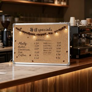 Tablero <span class=keywords><strong>de</strong></span> Corcho para Pared, para el Hogar y la Oficina, Tablón <span class=keywords><strong>de</strong></span> <span class=keywords><strong>Anuncios</strong></span> con Marco <span class=keywords><strong>de</strong></span> Aluminio para el Aula - Product Image 5