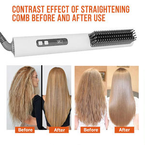 Plancha de pelo a vapor, cepillo secador de pelo, peine calefactor de aire caliente, cepillo alisador de pelo, peine, belleza multifunción - Product Image 5