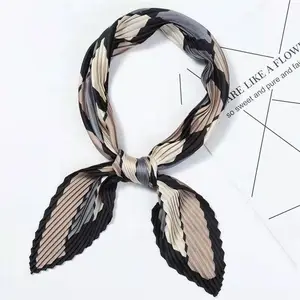 De <span class=keywords><strong>moda</strong></span> de cuello de pelo lazos bandas pequeño cuadrado bufanda pañuelo - Product Image 1