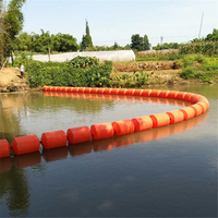 Barrière flottante en plastique pour poubelles, bouées résistantes aux UV, flottabilité de 220 kg, diamètre de 600 mm, pour la capture des déchets dans les barrages, rivières et lacs
