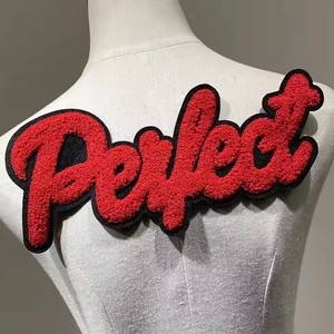 Patch en chenille personnalisé en feutre et résine, thermocollant, avec logo dessin animé, couleurs assorties, pour vêtements, vente en gros OEM - Product Image 5