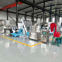 Ligne de production complète Machine de fabrication d'aliments pour chiens Ligne de production d'aliments pour chats Ligne de production flottante d'aliments pour poissons