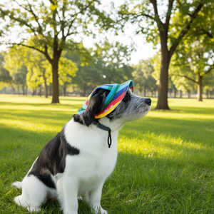 Gorro Ajustable para Perro Colorfur, Talla Mediana, a Rayas, con Protección UV, Ropa para Mascotas, Moda de Verano - Product Image 2