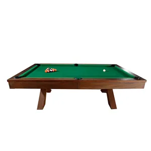 Wholesale Traditional Slate Bed Solid Wood X Leg Shape 7 feet & 8FT Dining POOL TABLE For Sale