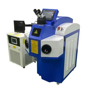 Hot Sale 200W Stand Type Micro Jewelry Gold Silver Repairing Laser Welding Machine with External Water Cooler