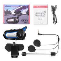 Helm Motor Headset BT Tahan Air untuk Bersepeda Peredam Kebisingan Model BT31