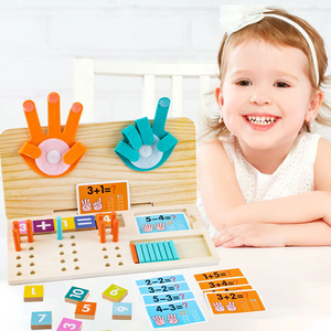 Giocattoli Educativi in Legno per Contare, Blocchi Numerici per l'Apprendimento Prescolare, Giochi Matematici per Bambini - Product Image 2