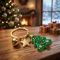 Gantungan Kunci Akrilik Natal Custom Cetak Pabrik, Teks Merek Custom, Gantungan Tas Rusa, Grosir, Souvenir Bisnis Liburan