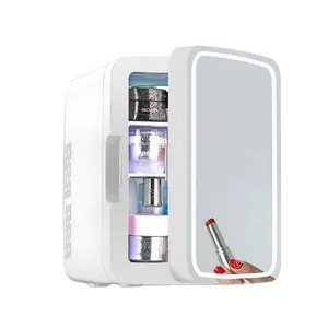 Fridge Design 10L Hotsale Beauty Skincare Little Mini Fridge Car Refrigerator Can Portable Mirror Makeup Fridge