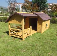 SUNNYZOO All'aperto di Grandi Dimensioni di lusso cane di casa in legno con portico per cani di taglia grande