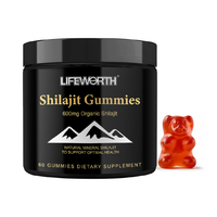 Gummies de Shilajit de l'Himalaya au Zinc – Haute Teneur en Acide Fulvique, Plus de 85 Minéraux – Renforce l'Immunité et l'Énergie – Qualité Alimentaire pour Adultes