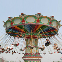Manège Chaise Volante à 30 et 24 Places, Équipement d'Amusement à Sensations Fortes pour Parcs d'Attractions