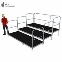 Nouveau & Vente Chaude & Prix Bas Scène à Niveaux 3m X 3m - Plateforme de Chœur Portable Système de Scène Nivtec pour Événement