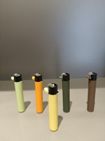 Briquet jetable en plastique Isqueiro, mini briquet à silex, au butane, design minimaliste sécurisé, certifié ISO9994