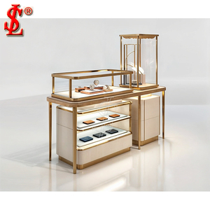 Muebles de tienda de joyería de gama alta Exhibición de joyería <span class=keywords><strong>Pandora</strong></span> para diseño de joyería Gabinete de exhibición de acero inoxidable - Product Image 5