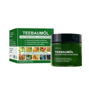 Crema para el Cuidado <span class=keywords><strong>de</strong></span> la Piel con Aceite <span class=keywords><strong>de</strong></span> Árbol <span class=keywords><strong>de</strong></span> Té 50g, Calmante para Piel Seca y con Descamación, Elimina la Cutícula, Hidratante Facial - Product Image 1