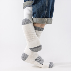 Men's Merino <b>Wool</b> Mid-Calf <b>Socks</b> Thickened Warm Sports Hiking Ski <b>Socks</b> Insulated Buffering Winter Outdoor - Product Image 3