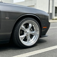 Jantes forgées Bku 2 pièces 5x115 pour Dodge Challenger SRT Hellcat Charger 20 21 22 pouces, jantes polies à rebords dégradés pour voitures muscle
