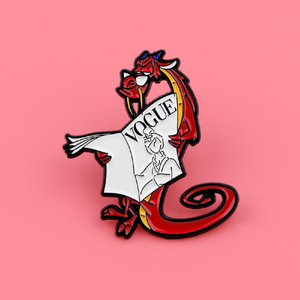 Nuevo adorno creativo en inglés para Pin <span class=keywords><strong>de</strong></span> solapa Dragon Bagde Anime Hua Mulan Mushu broche dinosaurio hormiga esmalte para manualidades <span class=keywords><strong>de</strong></span> Metal - Product Image 2