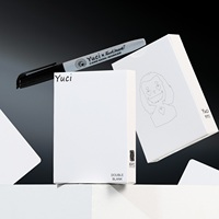Collection de cartes de magie Huiqi Flower Cut, cartes de poker créatives Yuci, cartes blanches pures, accessoires de magie, cartes d'entraînement, cartes blanches double face, cartes spéciales