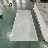 Plaque de marbre PVC UV, fabrication sur mesure, panneau mural pour les grossistes en matériaux de construction