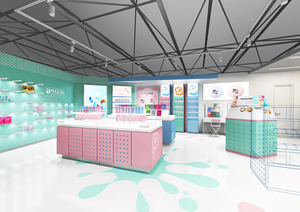 Tùy chỉnh thiết kế nội thất cho mỹ phẩm cửa hàng trang điểm truy cập Kệ tùy chỉnh cửa hàng mỹ phẩm trưng bày cho khả năng hiển thị tối ưu - Product Image 5