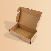 Impression de papier kraft brun boîte postale avec logo personnalisé imprimé ondulé durable solide expédition boîte postale usine de cadeaux