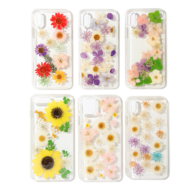 For Clear Normal Dry Flowers iphone 7plus 7 8 6 11 12 13 Pro Max Redmi 6a Squid Game Mobile Phone case