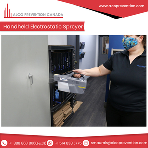 Alco Prevention Canada - Pulverizador Electrostático Inalámbrico Compacto de Mano con Diseño Ergonómico - Product Image 2