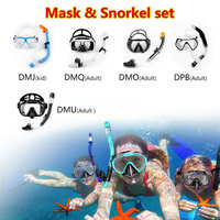Masque de plongée sous-marine avec tuba, équipement Anti-buée, verre trempé, Anti-fuite, couverture sèche, pour adulte