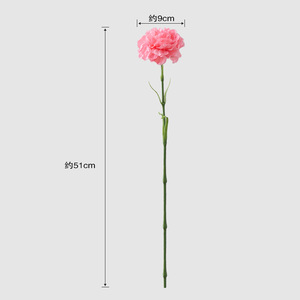 ดอกคาร์เนชั่นประดิษฐ์ ก้านเดี่ยว ดอกไม้ผ้าไหม สีชมพูพีช สำหรับตกแต่งบ้าน จัดดอกไม้ - Product Image 3