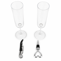 Ensemble de flûtes à champagne personnalisées avec logo, verres à toast de mariage personnalisés avec boîte cadeau en bois pour la célébration des fiançailles