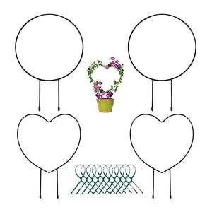 กระถางต้นไม้ทรงกลมเถาไม้เลื้อยเสาสำหรับปีนเขาเสาค้ำเหล็กสำหรับสวน - Product Image 4