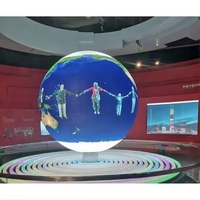 Pantalla LED Esférica con Forma de Globo, Diámetro de 1M 1.5M 2M, Pantalla Esférica P2 P3, Pantalla LED de Bola para Exposiciones