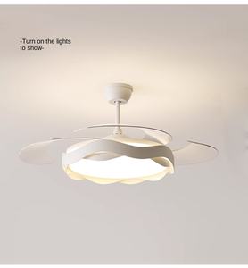 Ventilador de techo moderno de 42 pulgadas con luz y control remoto, lámpara LED regulable con ventilador para dormitorio, ventilador de motor silencioso de 6 velocidades - Product Image 6