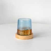 Gobelets en plastique PET 12oz écologiques, jetables, durables et résistants aux chocs, motif diamant, pour whisky, bière, vente en gros, restaurant, fête