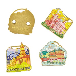 Souvenirs Refrigerator <b>Stickers</b> China Custom Metallic Tourism Shanghai Souvenir Collection Gifts Fridge Magnet - Product Image 1