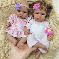 Poupée Reborn en Silicone Chauve ou avec Cheveux, 12 pouces, Différentes Couleurs de Peau Disponibles, Cadeau de Noël pour Enfants